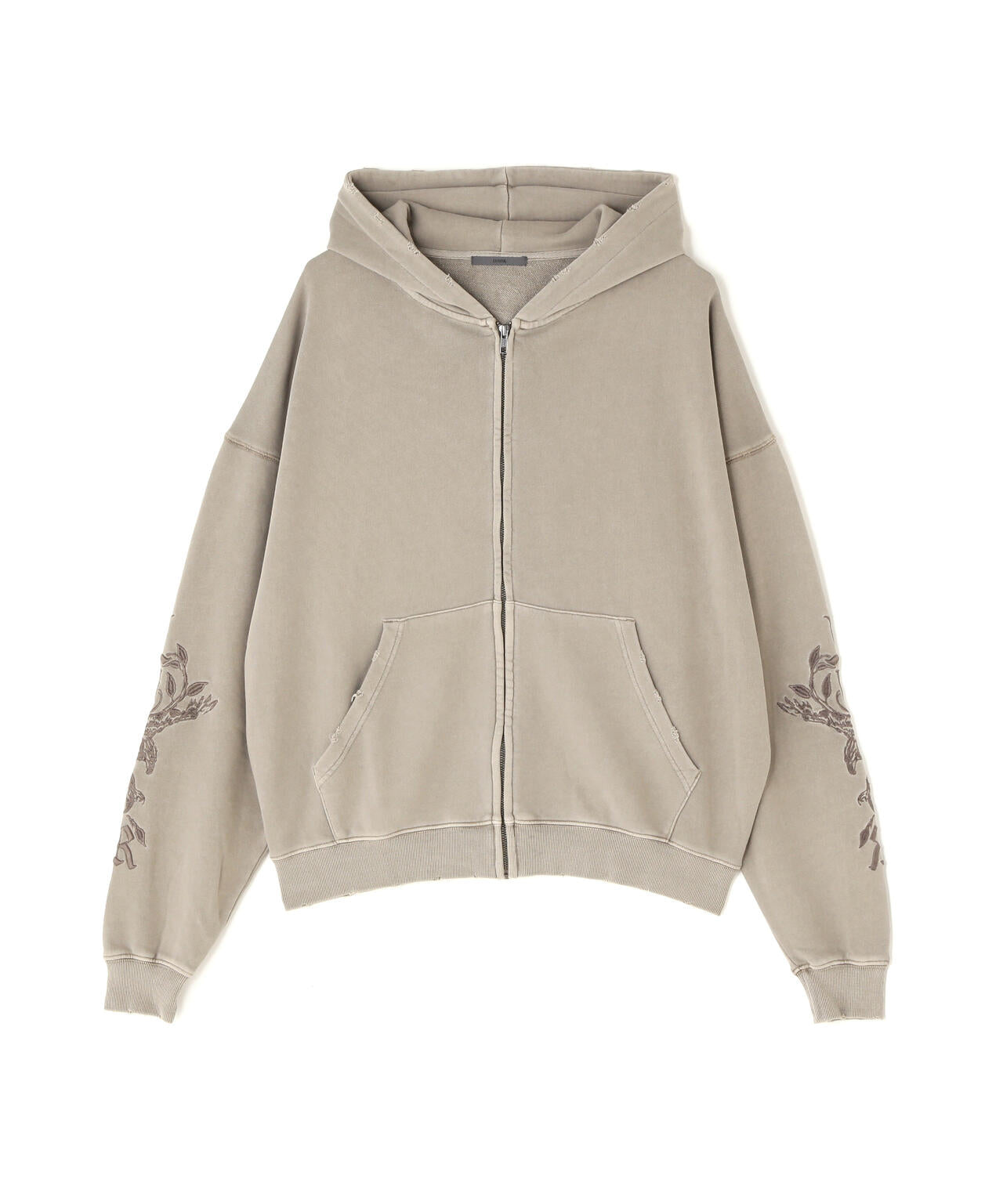 LUSOR(ルーソル)PIGMENT SWEAT ZIP HOODIE FLOWER