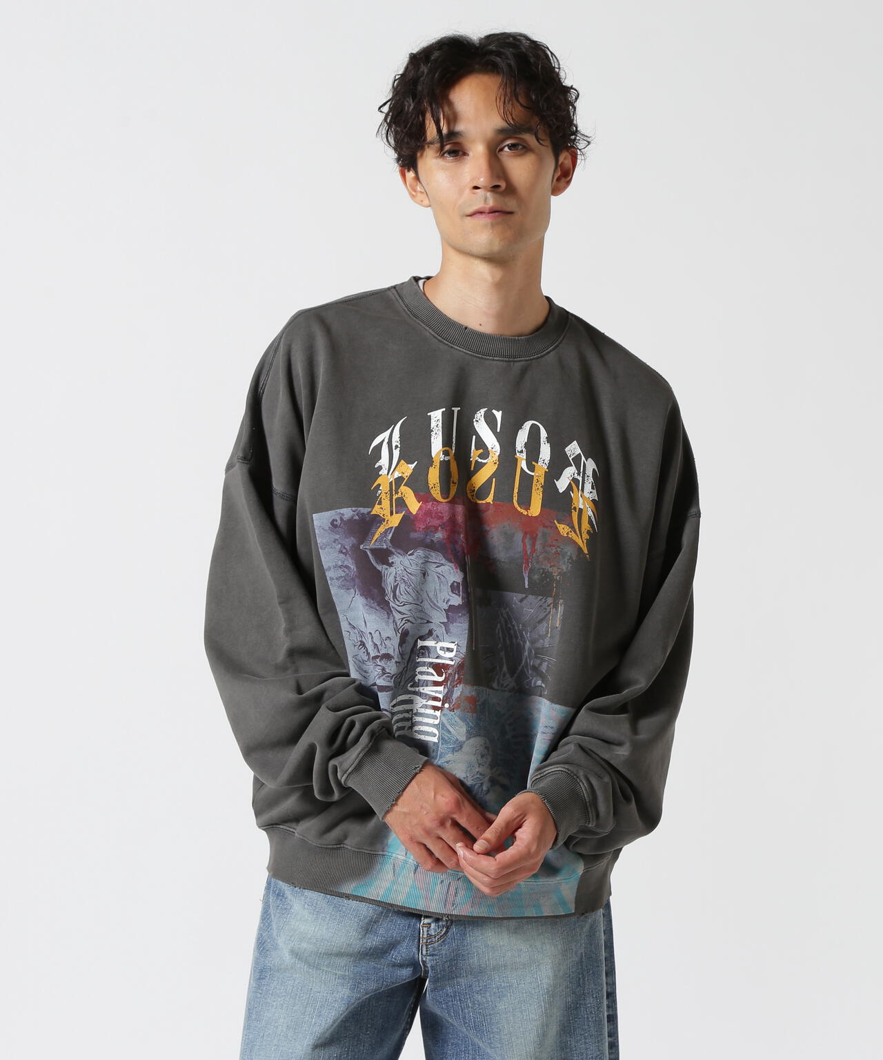 LUSOR(ルーソル)PIGMENT SWEAT OUTSIDE ピグメントスウェット アウトサイド