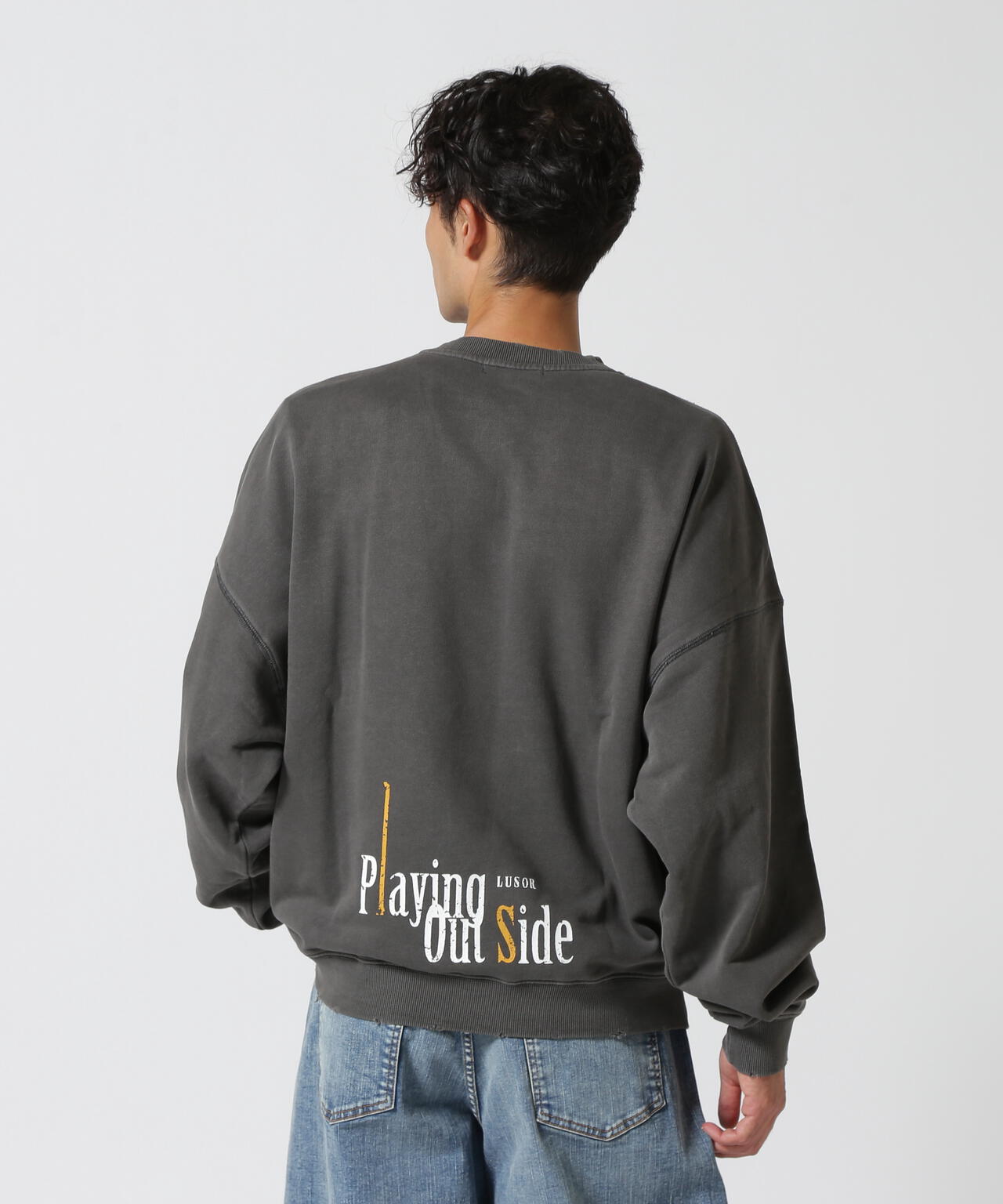 LUSOR(ルーソル)PIGMENT SWEAT OUTSIDE ピグメントスウェット アウトサイド
