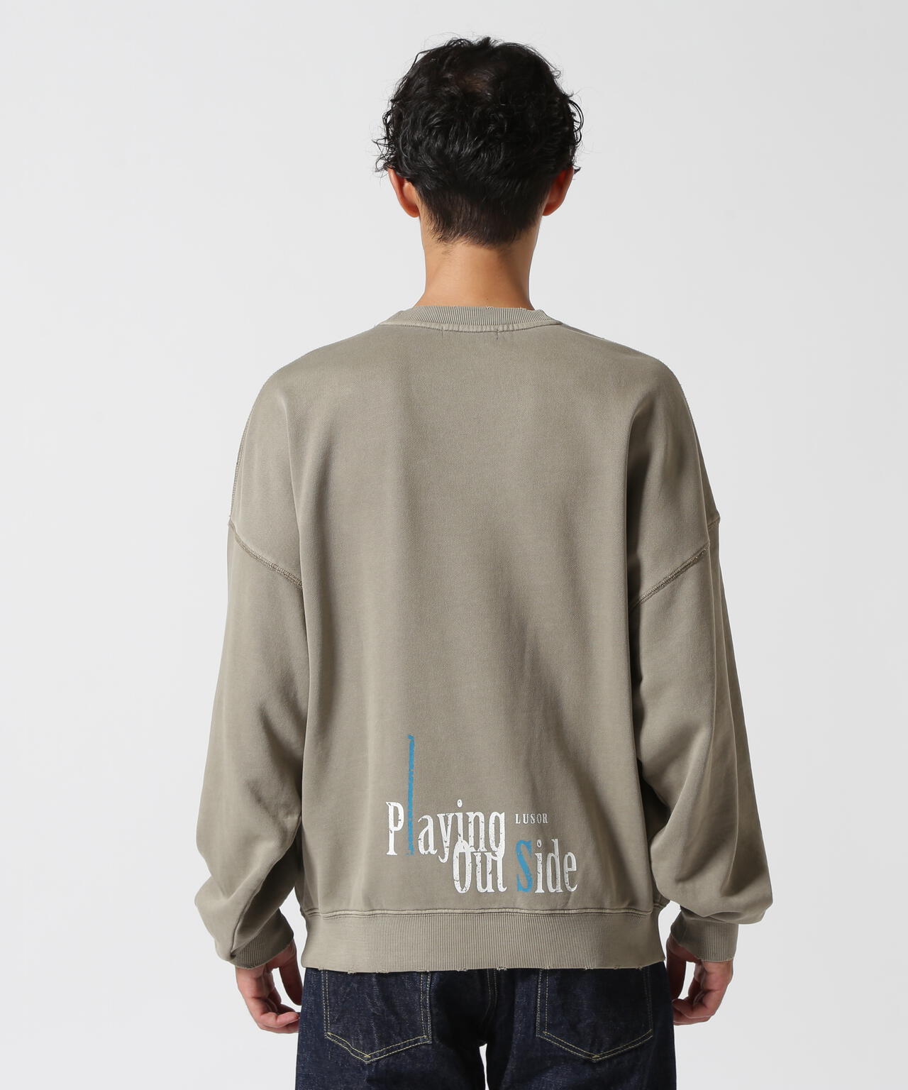 LUSOR(ルーソル)PIGMENT SWEAT OUTSIDE ピグメントスウェット アウトサイド