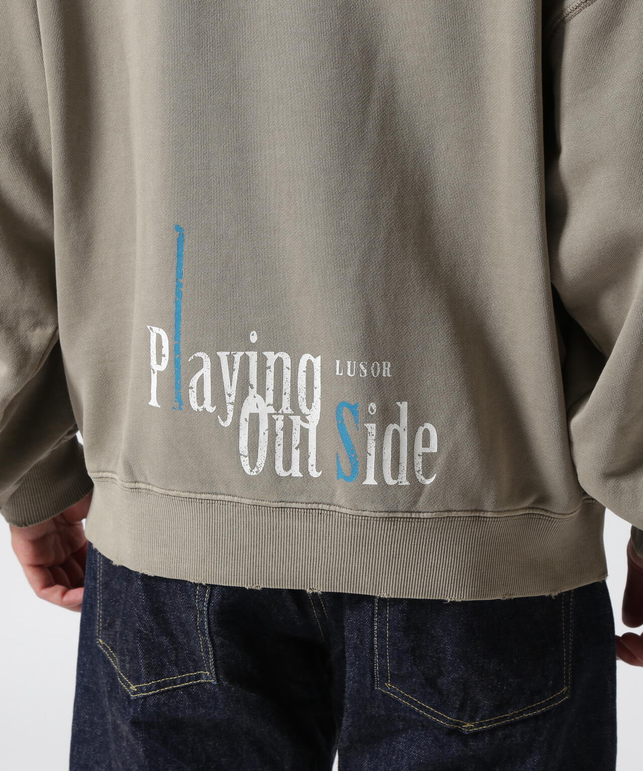 LUSOR(ルーソル)PIGMENT SWEAT OUTSIDE ピグメントスウェット アウトサイド
