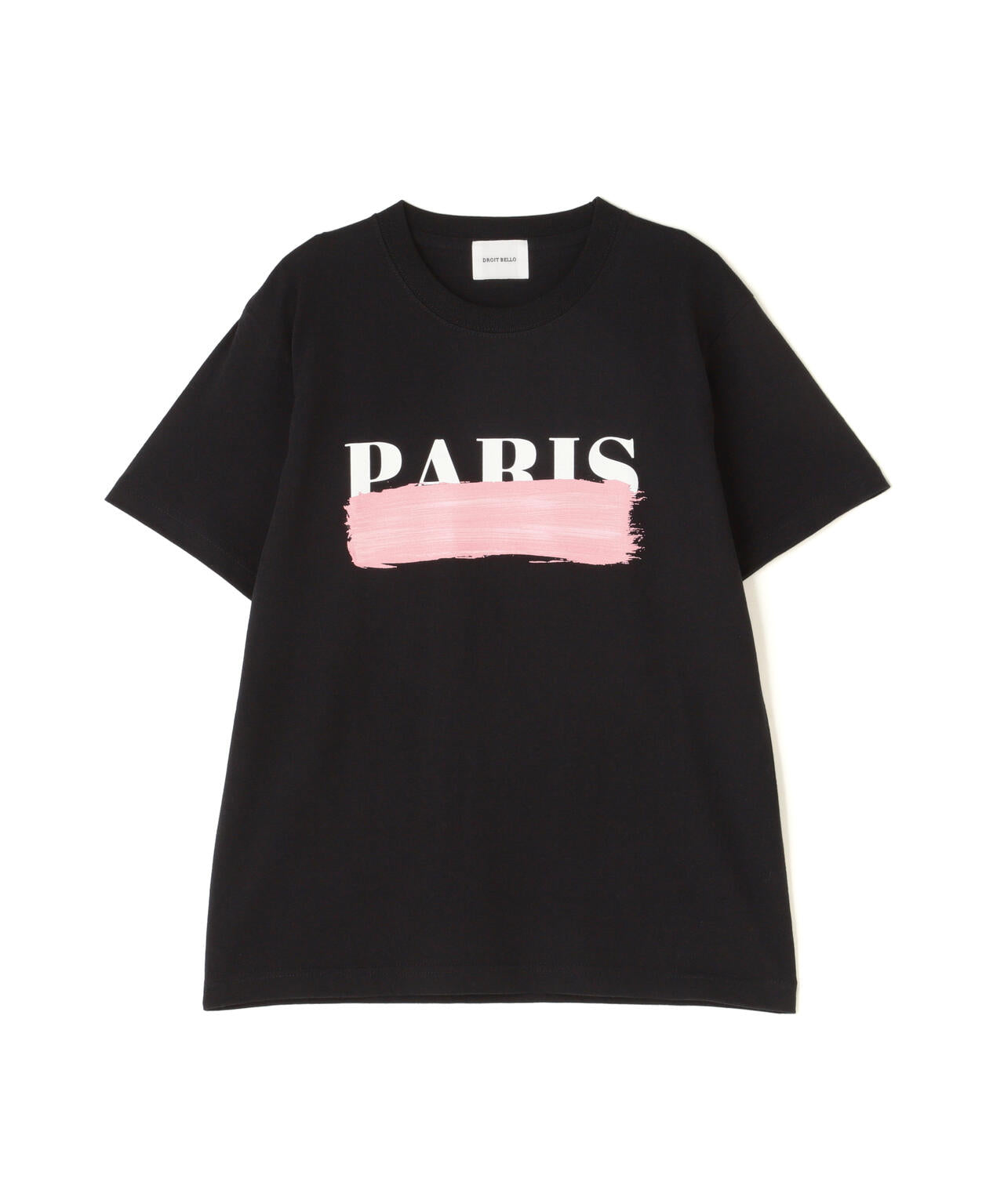 DROIT BELLO(ドロイトベロ)PINKブラッシュPARIS Tシャツ