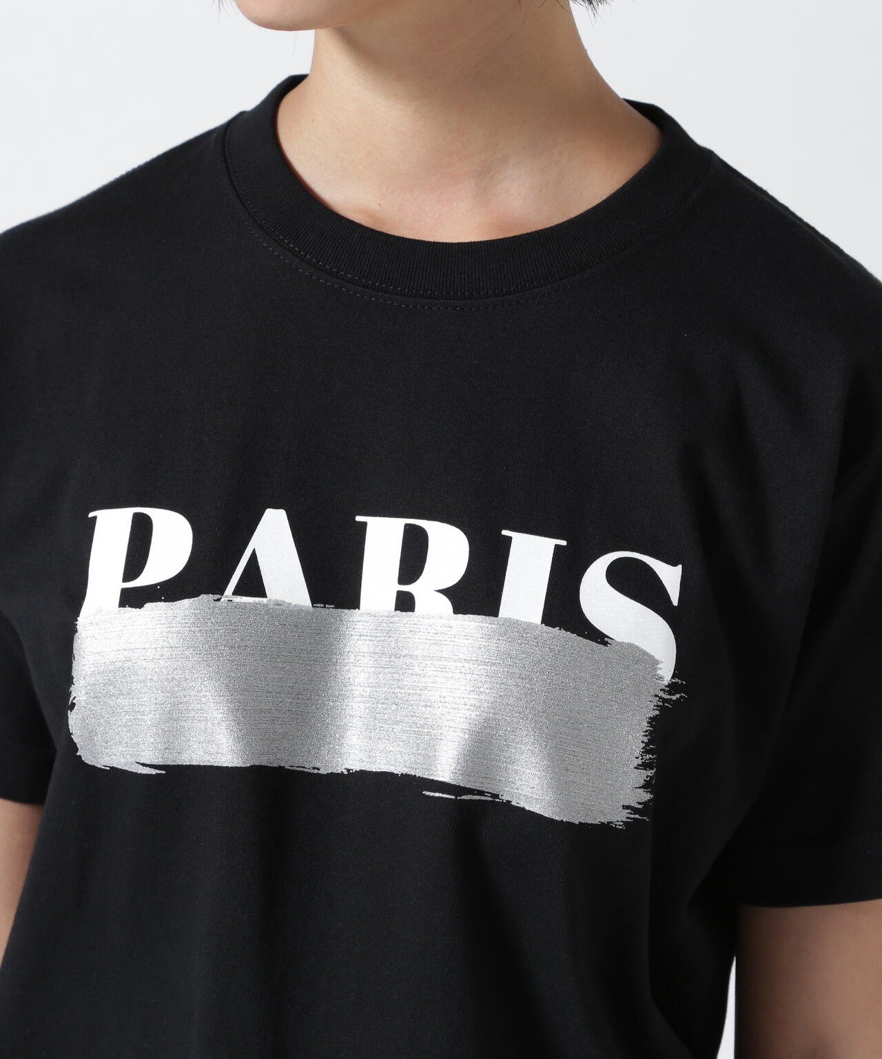 DROIT BELLO(ドロイトベロ)SILVERブラッシュPARIS Tシャツ