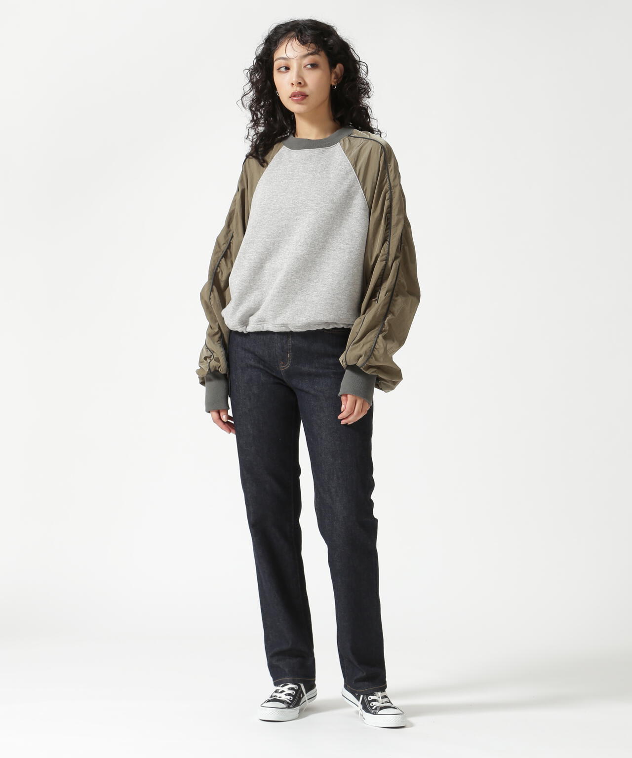NOUNLESS(ナウンレス)SPORTY SWEAT DOCKING TOPS