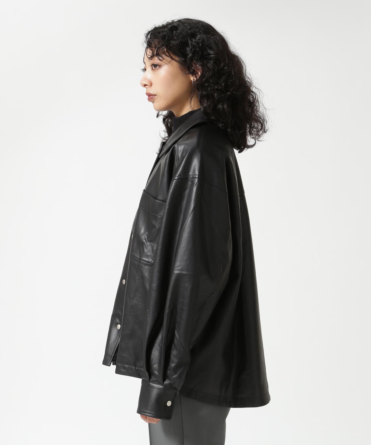 DROIT BELLO(ドロイトベロ)フェイクレザージャケット