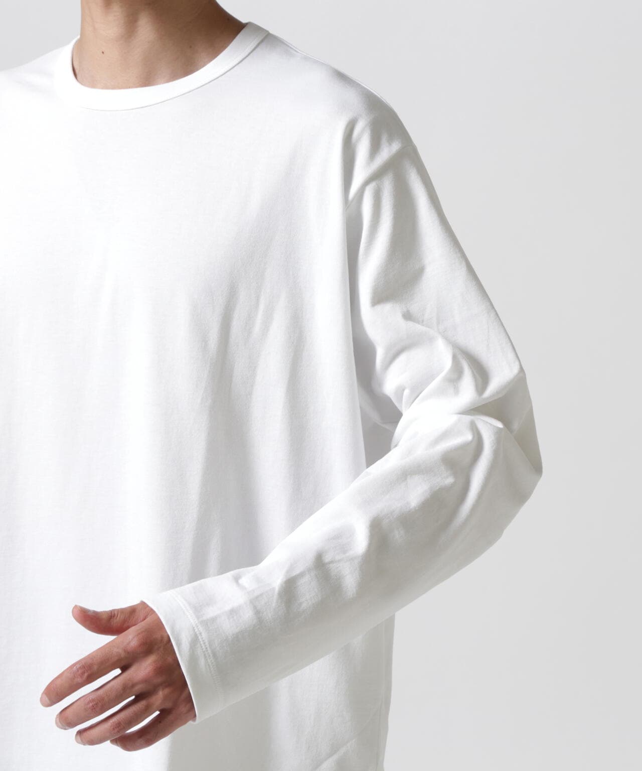 ATON (エイトン) DRY COTTON JERSEY L/S T-SHIRT