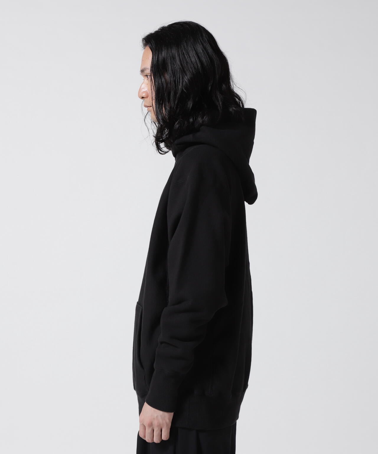 ATON (エイトン) GARMENT DYED URAKE HOODIE