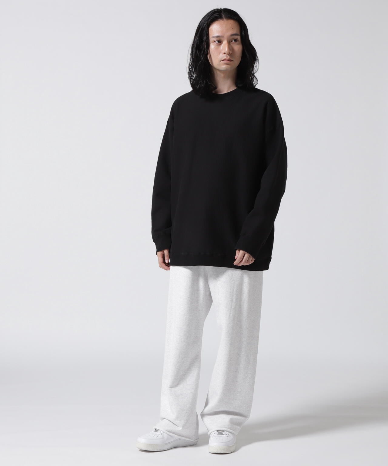 ATON (エイトン) GARMENT DYED URAKE OVERSIZED PULLOVER