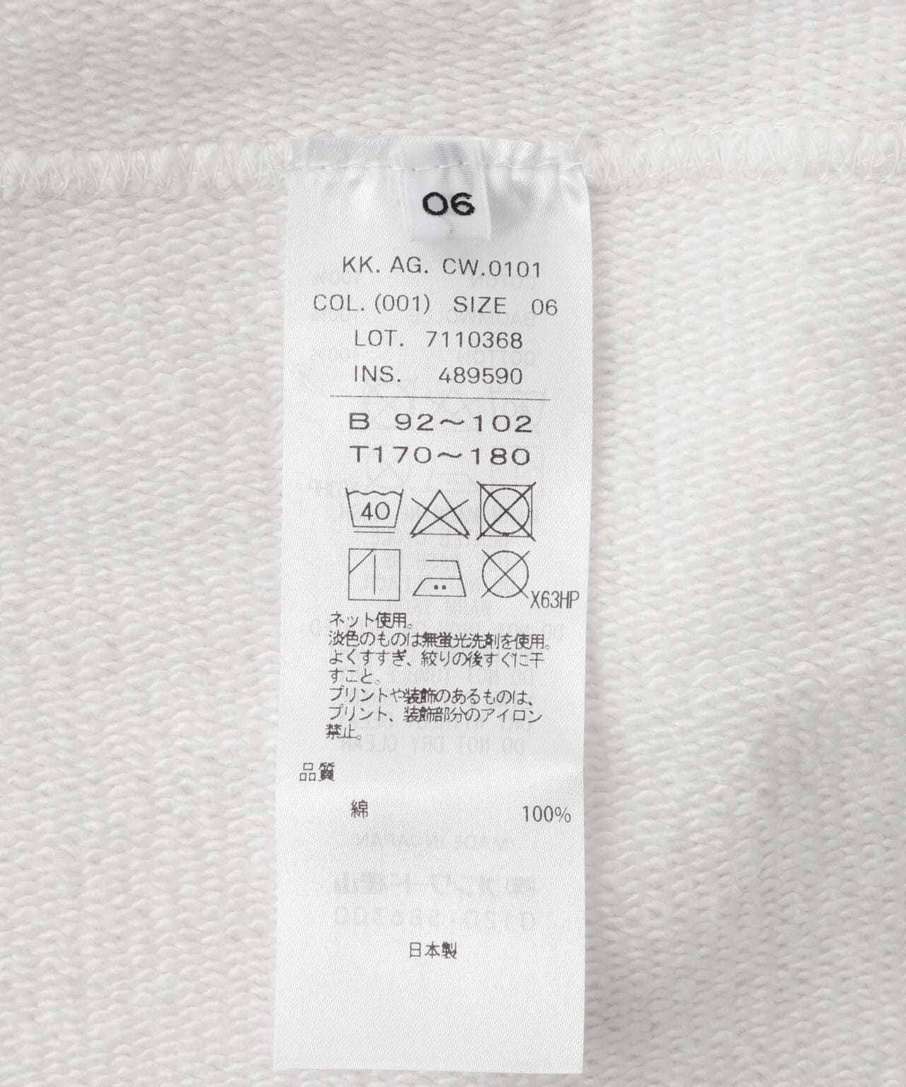 ATON (エイトン) GARMENT DYED URAKE OVERSIZED PULLOVER