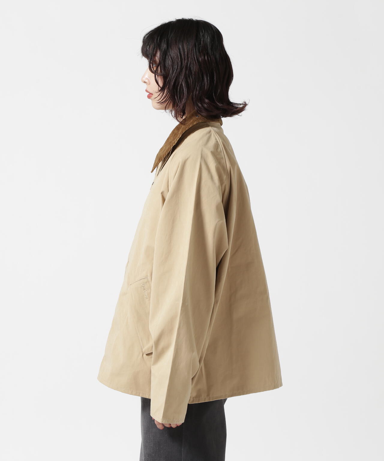 Barbour(バブアー)TRANSPORT / トランスポート/ピーチスキン コットン ショートレングスブルゾン