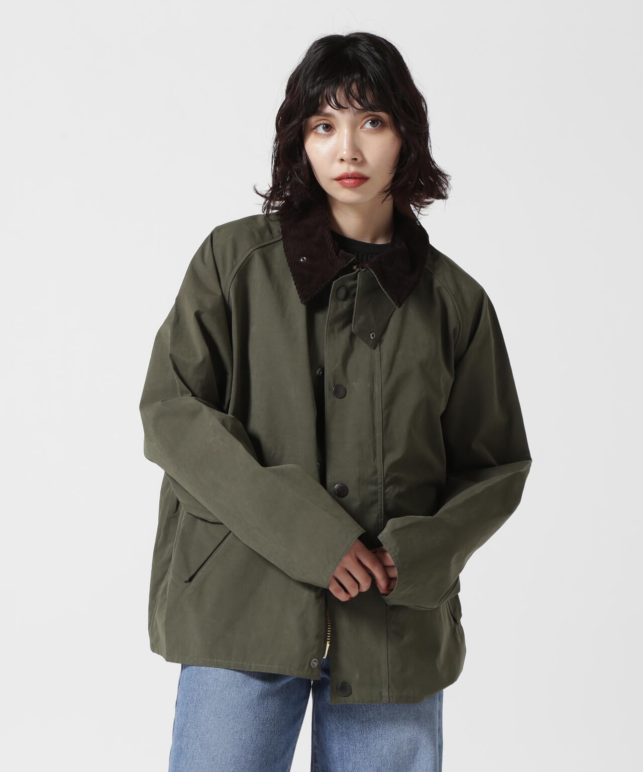 Barbour(バブアー)TRANSPORT / トランスポート/ピーチスキン コットン ショートレングスブルゾン