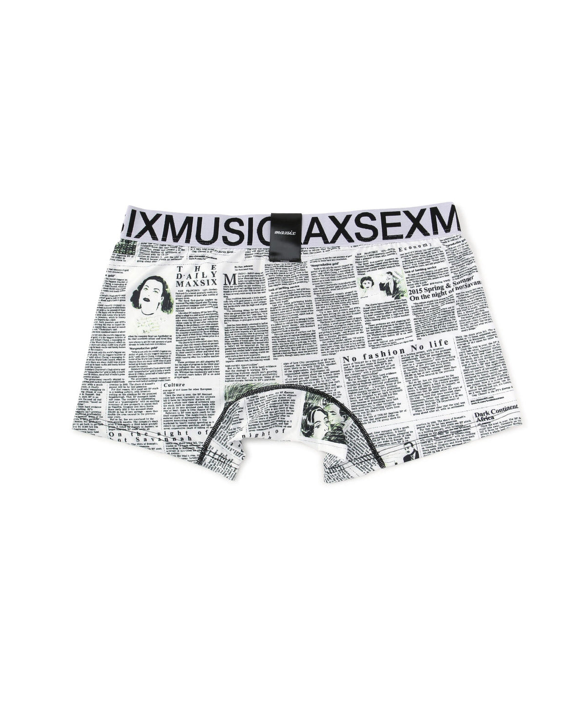 maxsix(マックスシックス)BOXER PANTS / NEWS PAPER