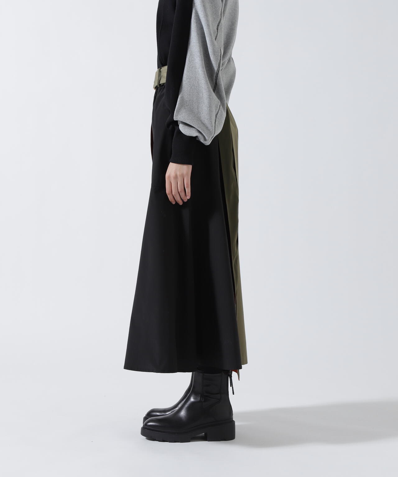 Risley(リズレー) 別注ベルト付アシンメトリーフレアスカート