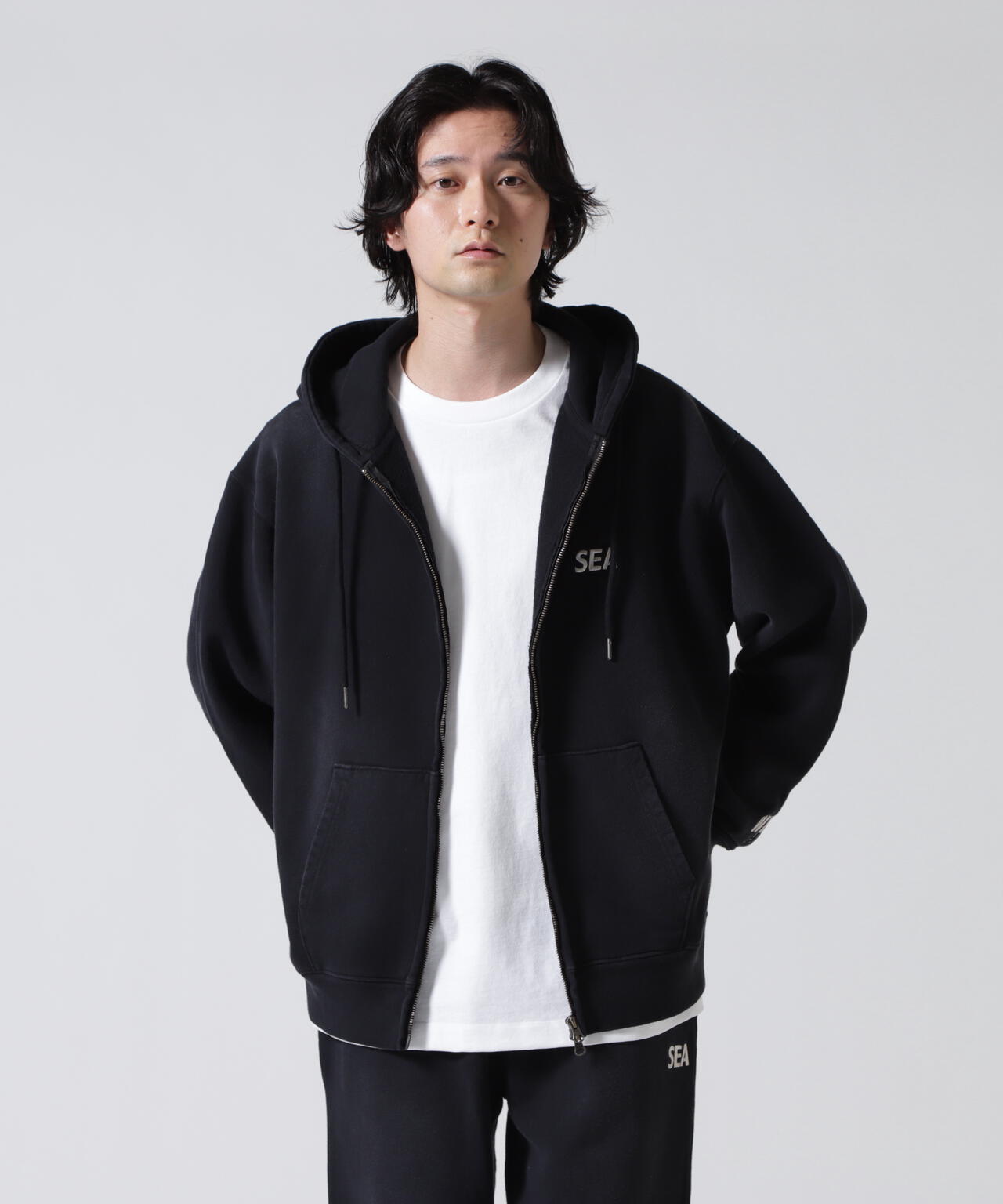 WIND AND SEA(ウィンダンシー)SULFUR DYEING LOGO ZIP SWEATSHIRT