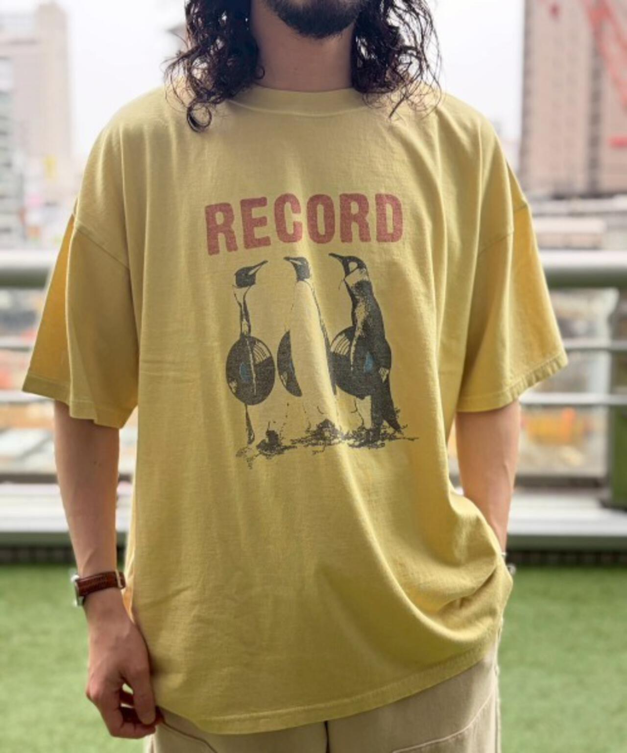 REMI RELIEF(レミレリーフ) 別注20/-天竺BIGサイズTシャツ(RECORD)