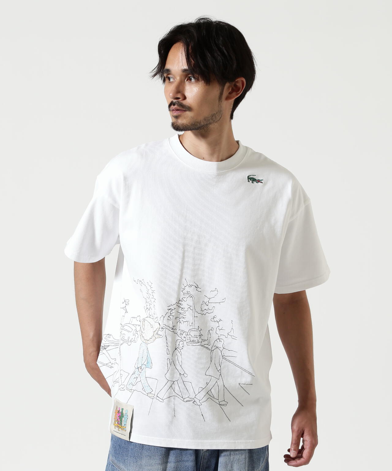 maxsix(マックスシックス) ABBEY ROAD EMBROIDERY TEE