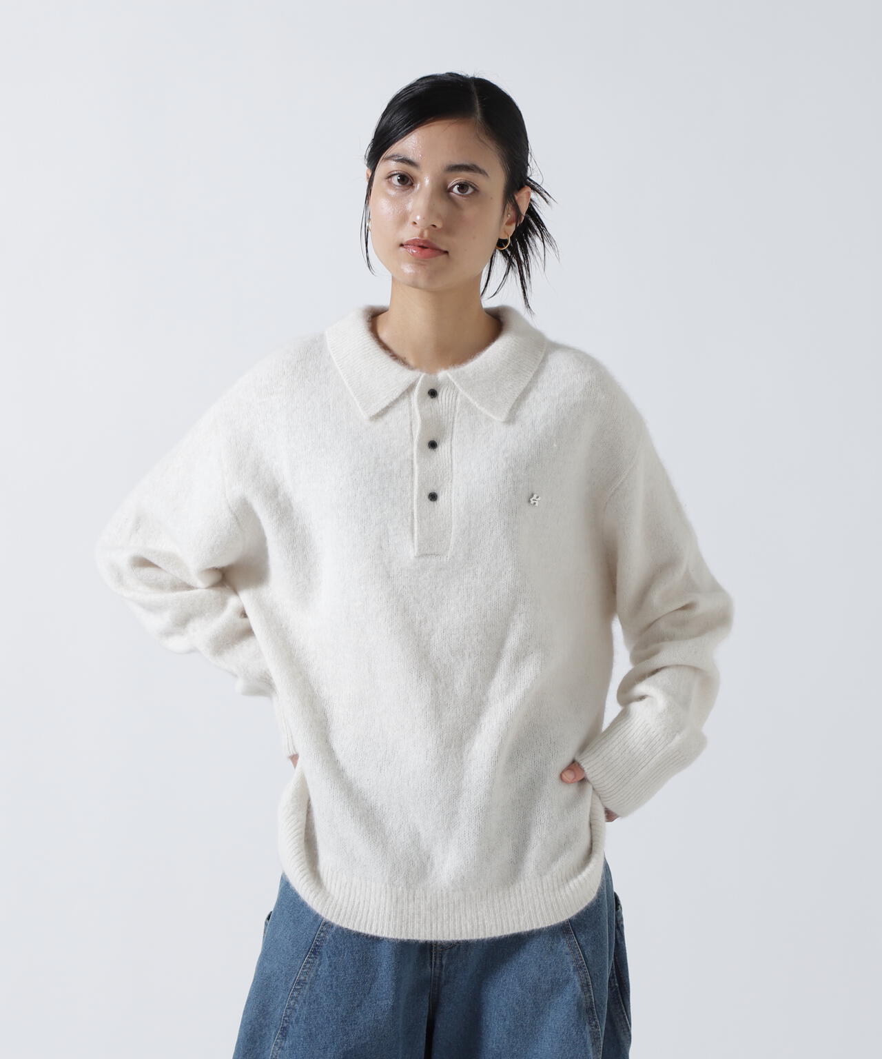 Knuth Marf(クヌースマーフ)fox over polo-neck knit
