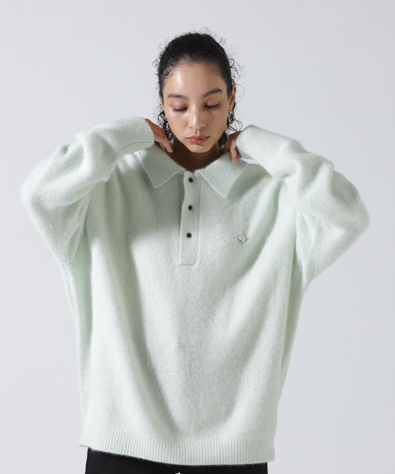 Knuth Marf(クヌースマーフ)fox over polo-neck knit