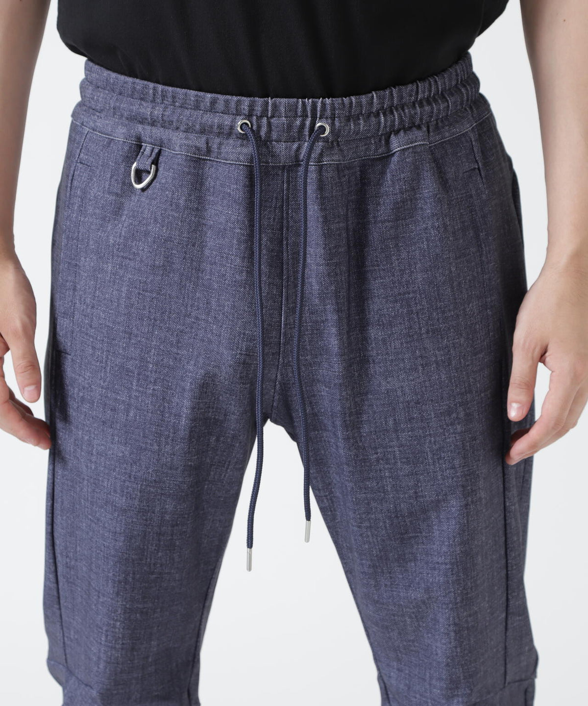 PIUORO(ピウオロ) SWITCHING DENIM PRINT PANTS