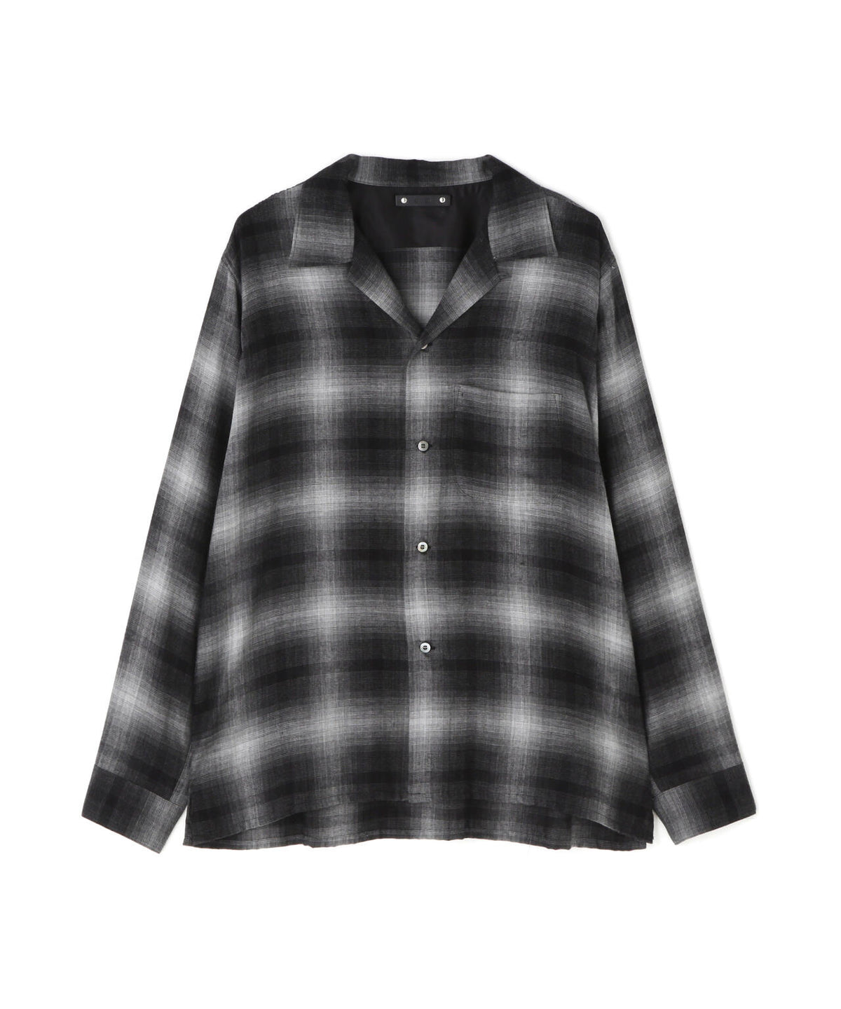 MINEDENIM(マインデニム) T.Rayon Ombre Open Collar Shirt