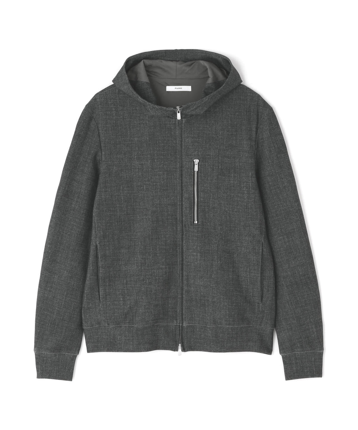 PIUORO(ピウオロ) DENIM PRINT ZIP PARKA