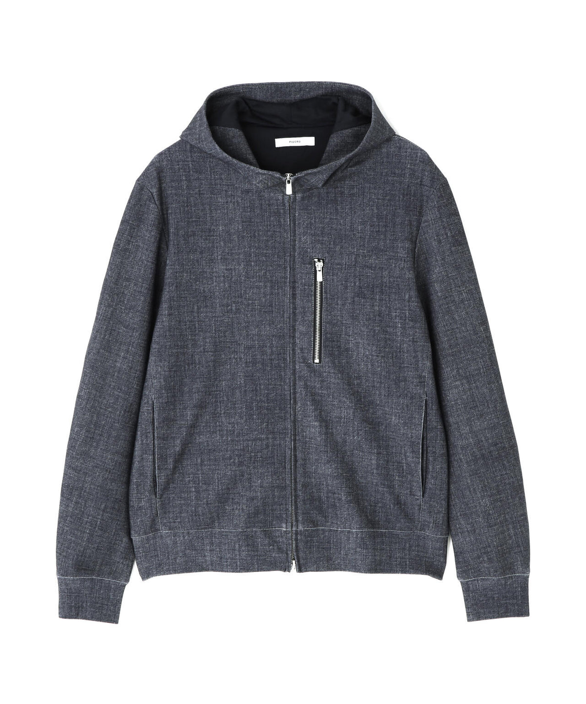 PIUORO(ピウオロ) DENIM PRINT ZIP PARKA