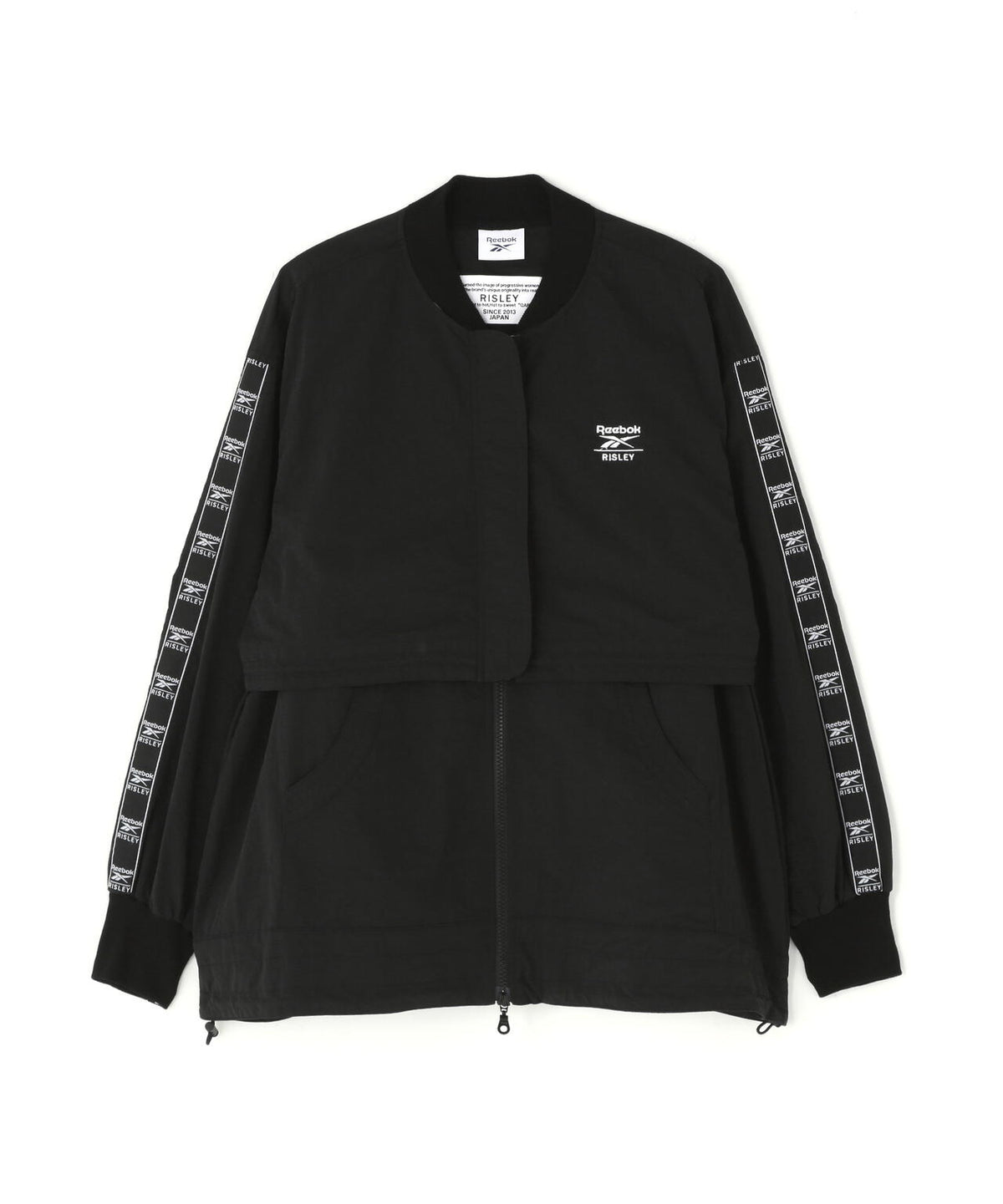 Risley(リズレー) ReebokxRisley Layered bomber jacket/レイヤードボンバージャケット