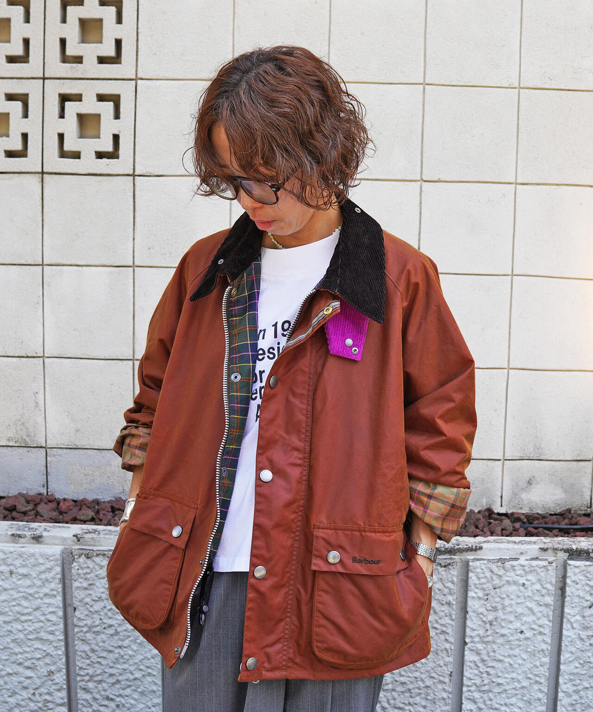 BARBOUR (バブアー) 《Barbour × Paul Smith》TRANSPORT Key ワックス ショート ジャケット