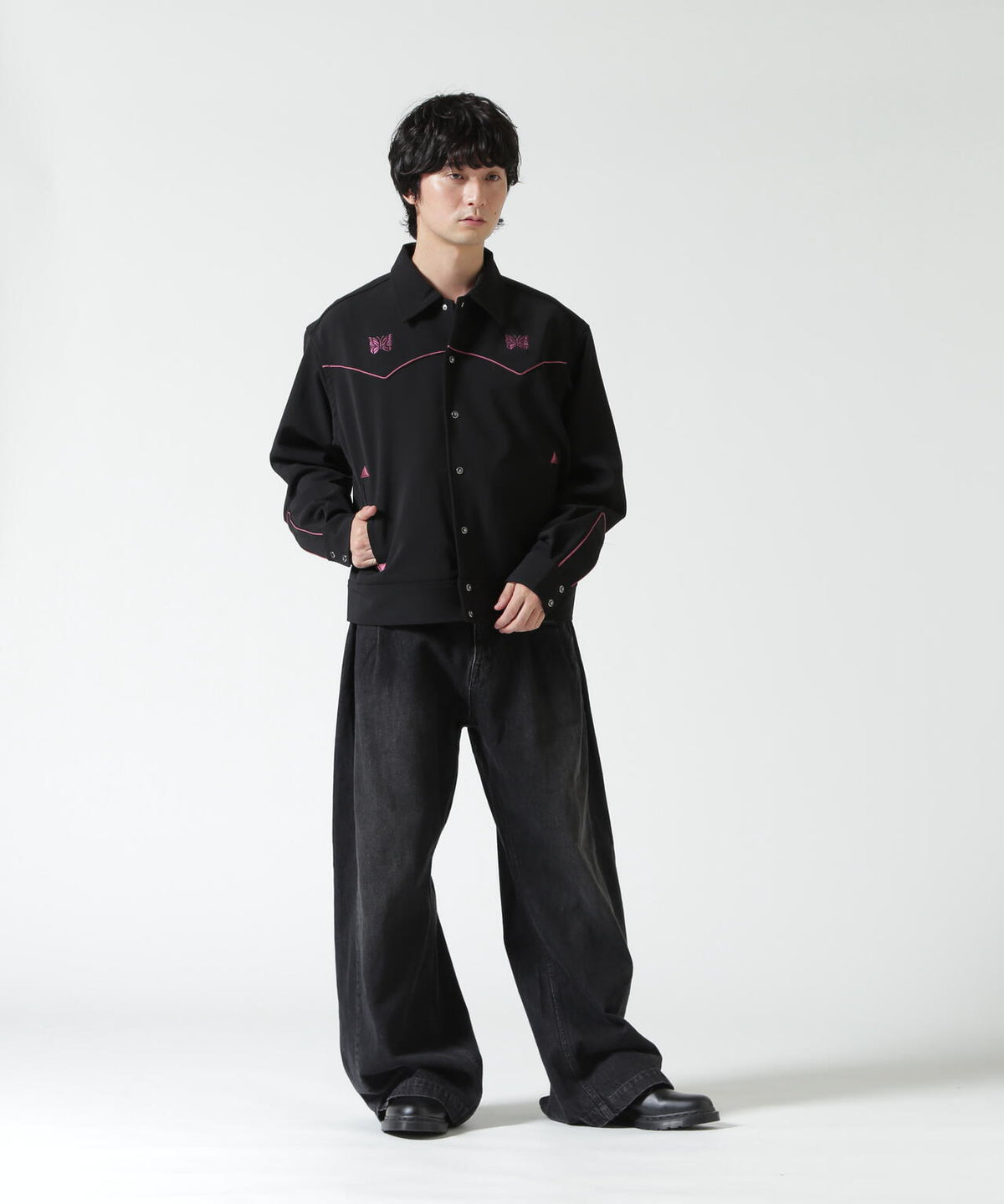 NEEDLES(ニードルズ)Piping Cowboy Jacket - Poly Double Cloth