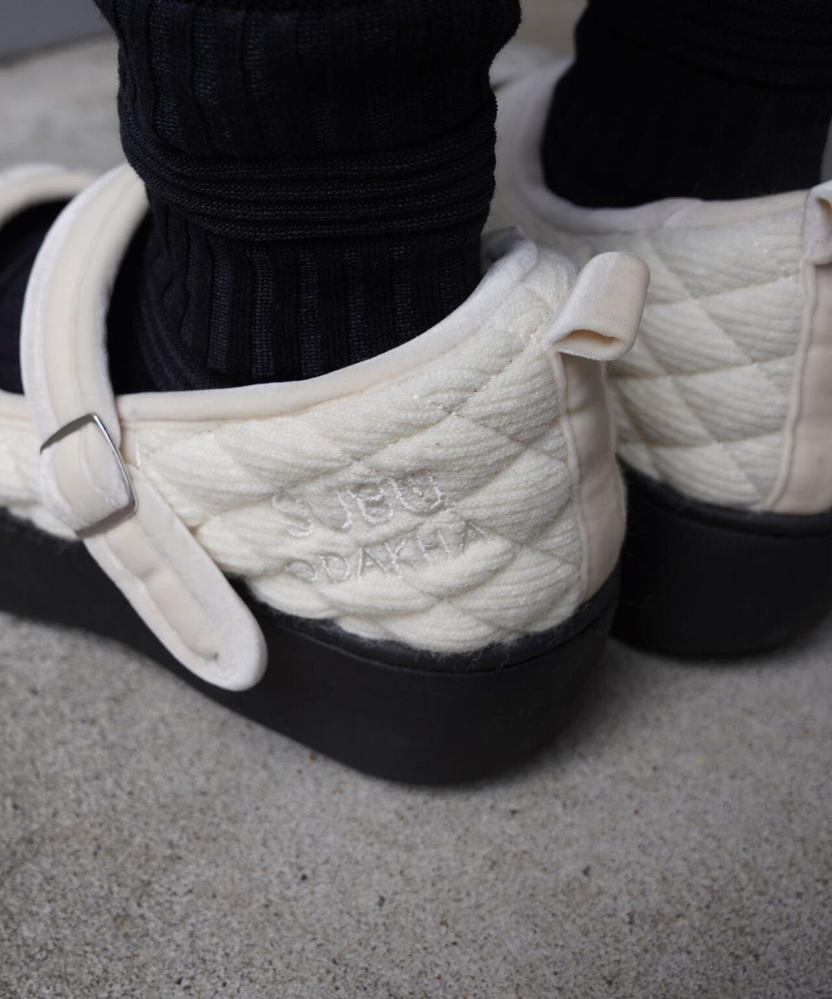 ODAKHA(オダカ)ODAKHAxSUBU/ mary jane quilting platform shoes