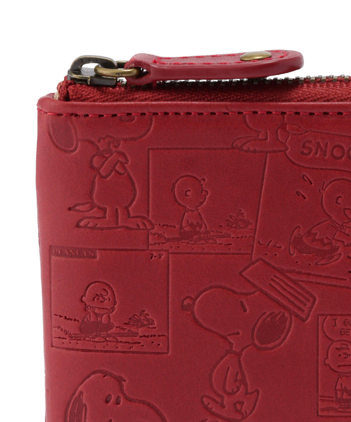SNOOPY LEATHER COLLECTION/スヌーピーレザーコレクション/ヴィンテージコミックスリムLF束入れ財布