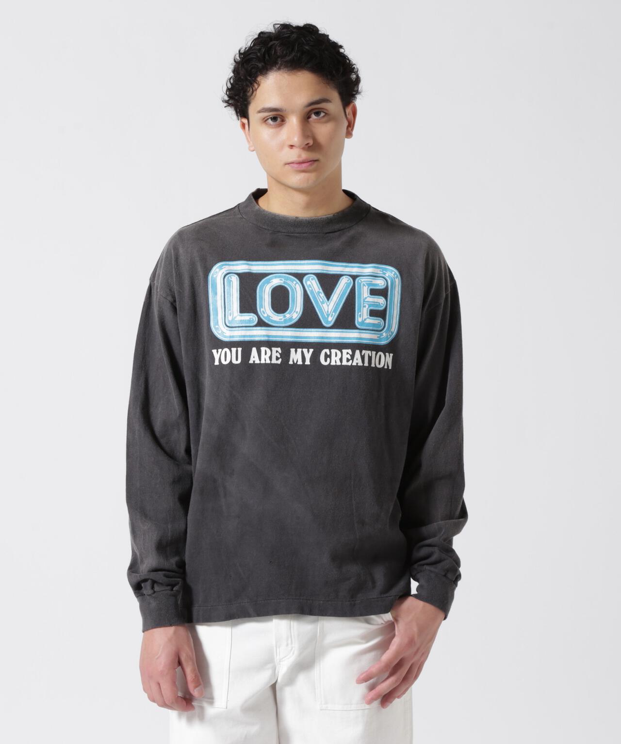 SAINT MICHAEL/セントマイケル/LS TEE/LOVE/BLACK