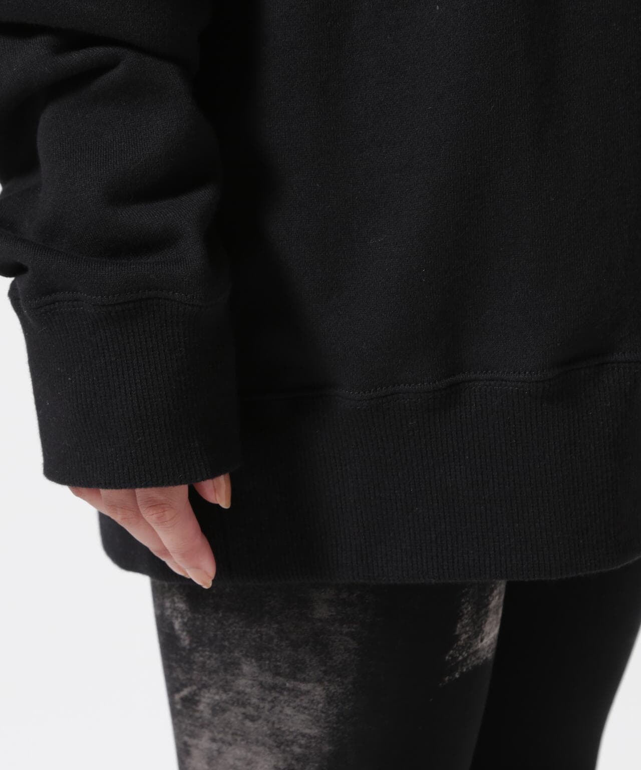 Y's/ワイズ/FLOWER+FOOTPRINT LONG HOODIE