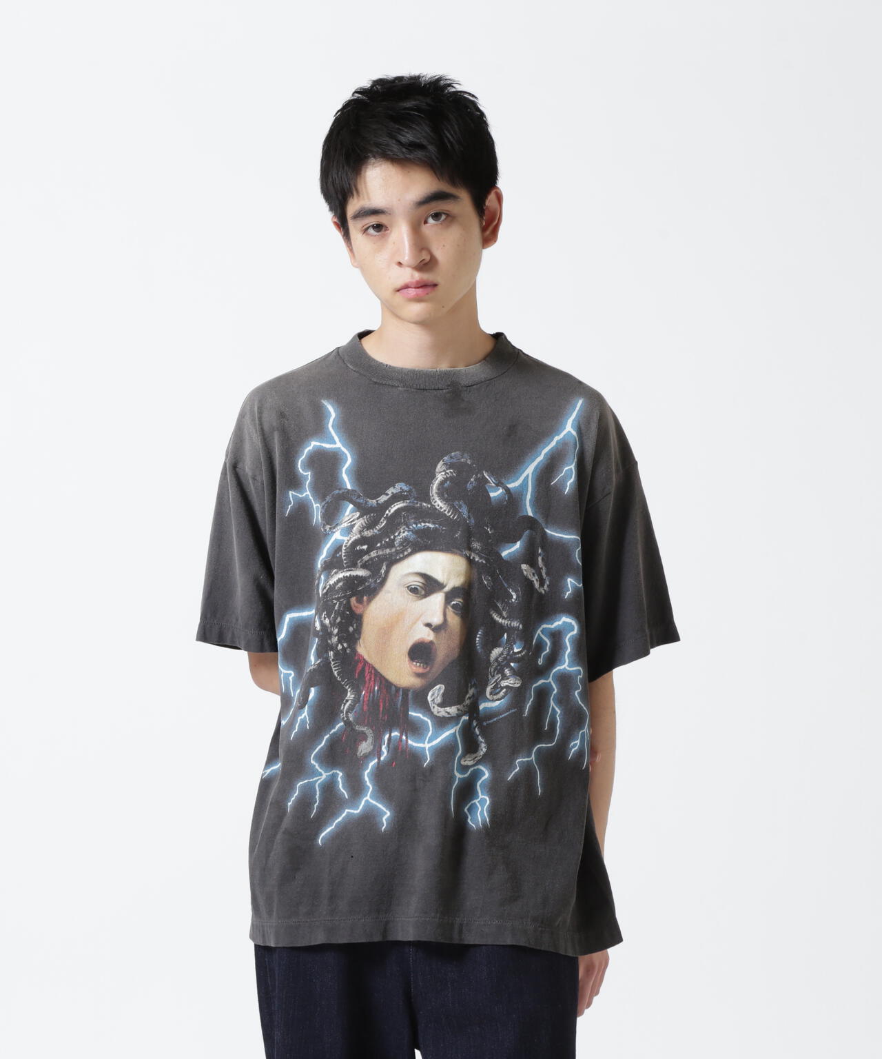 SAINT MICHAEL/セントマイケル/SS TEE/MEDUSA/BLACK