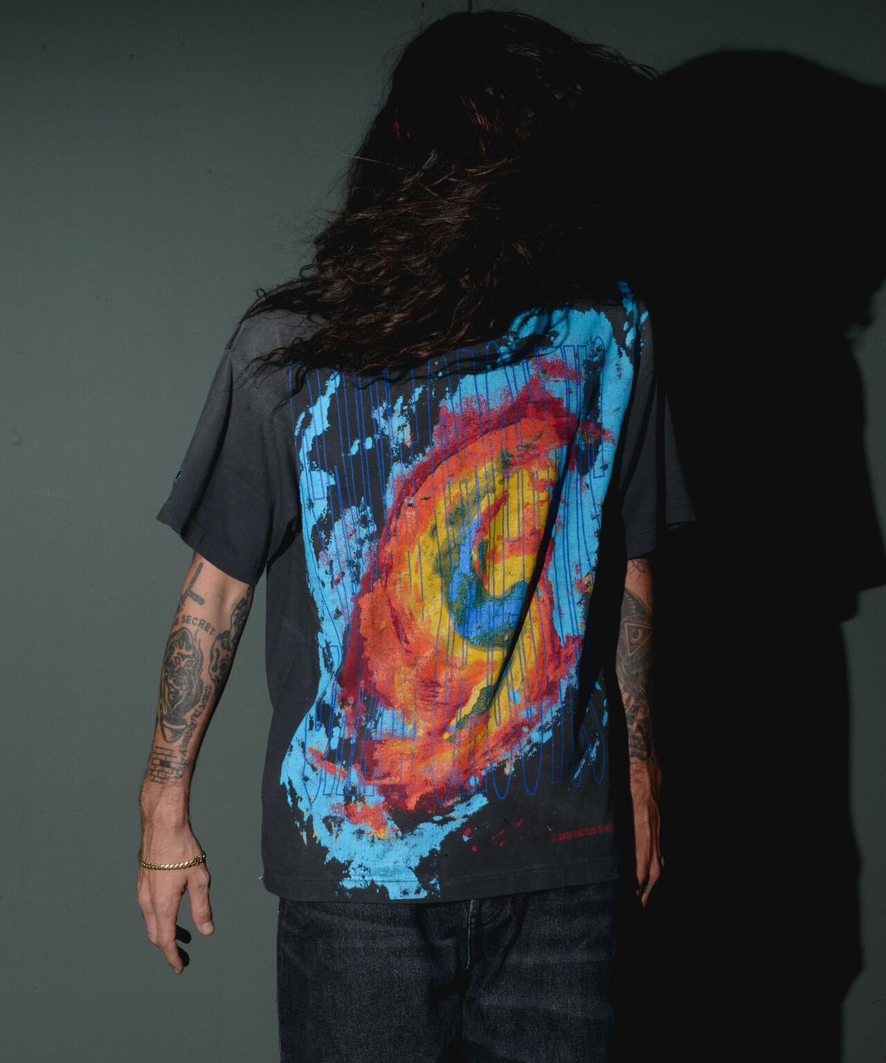 SAINT MICHAEL/セントマイケル/CP_SS TEE/ANGRY LV GD/BLACK