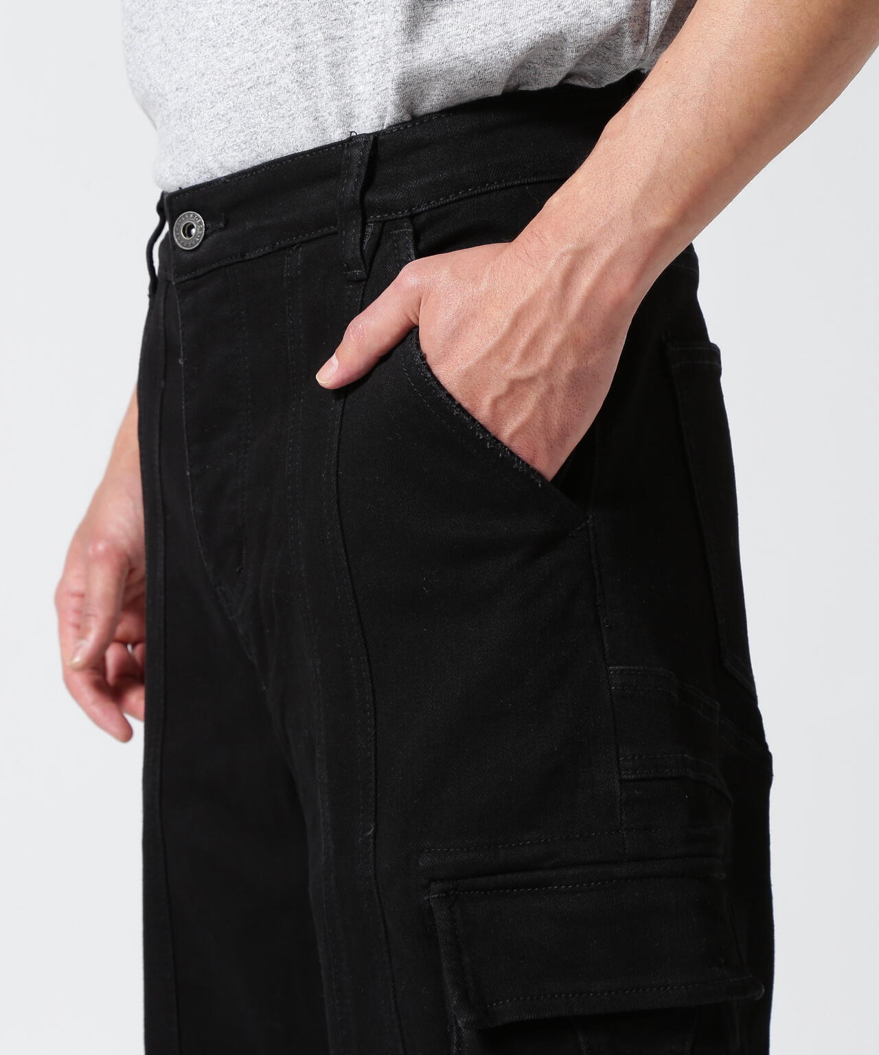 Valabasas/バラバサス/PATCH FADE BLACK BAGGY J