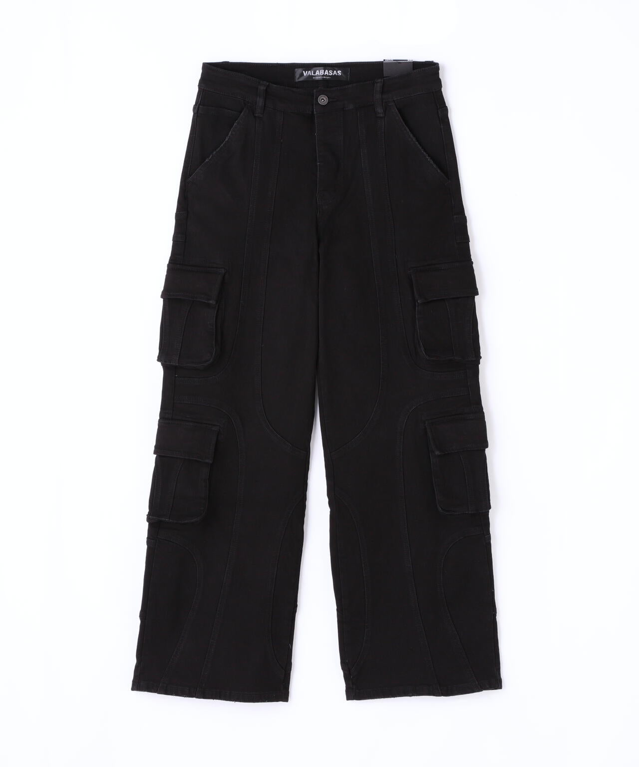 Valabasas/バラバサス/PATCH FADE BLACK BAGGY J
