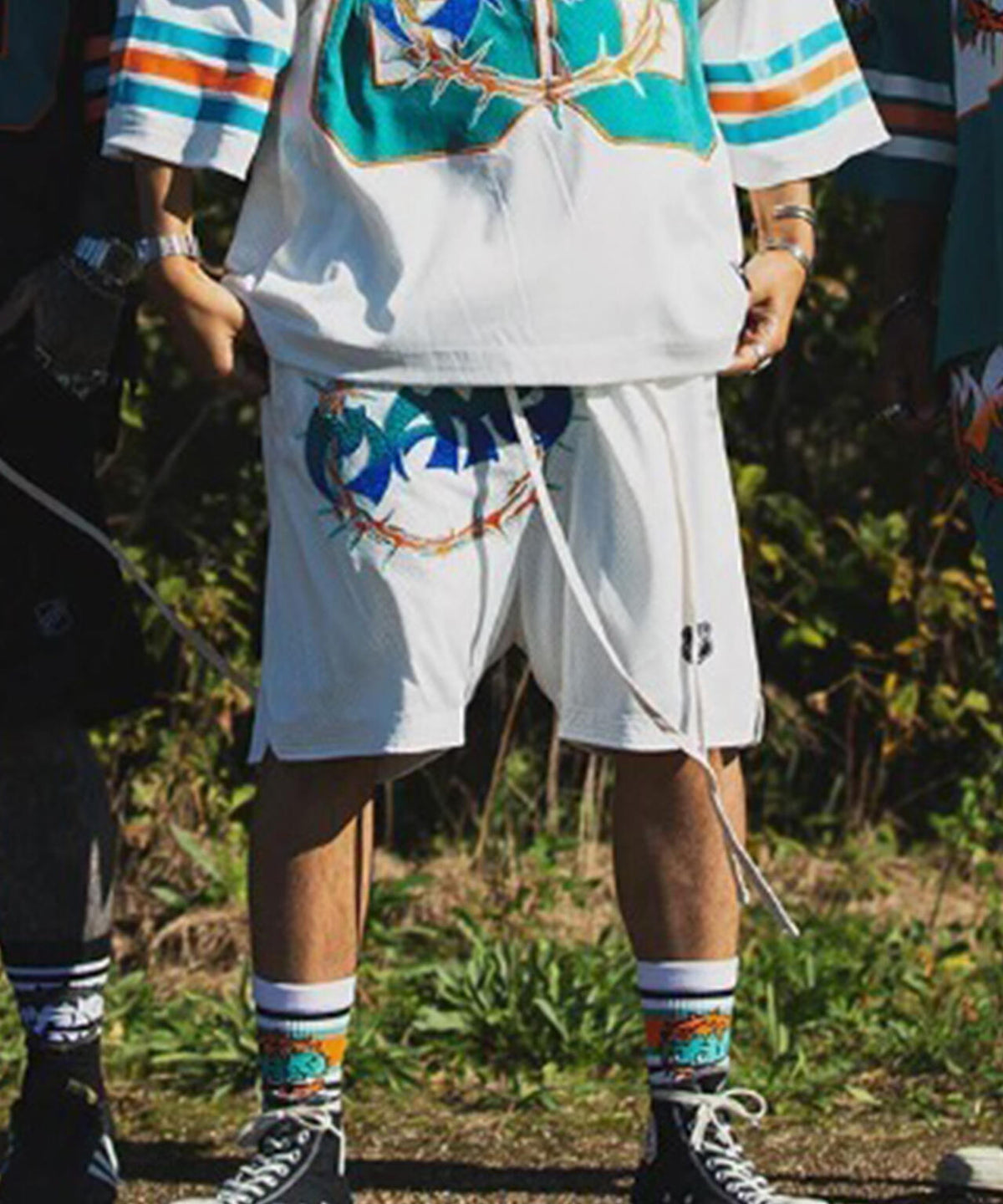 MAYO/メイヨー/THORNS EMBROIDERY GAME SHORTS