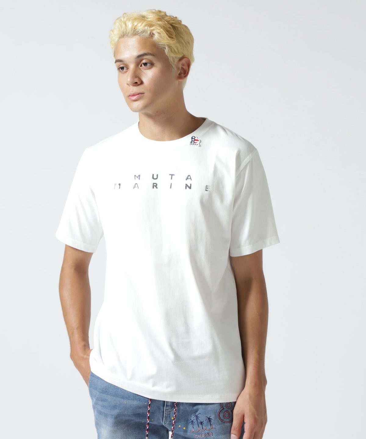 muta MARINE/ムータ マリン/別注METAL LOGO SS TEE