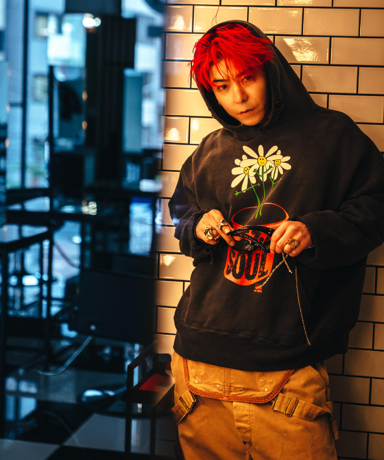 SAINT MICHAEL/セント マイケル/DLS_HOODIE/DE LA SOUL/BLACK