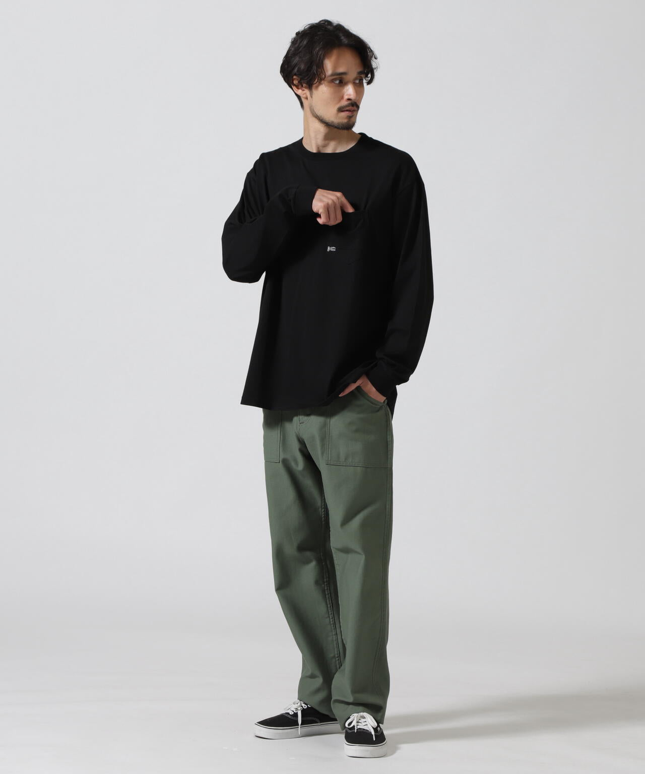 DENHAM/デンハム/7 POCKET LS TEE