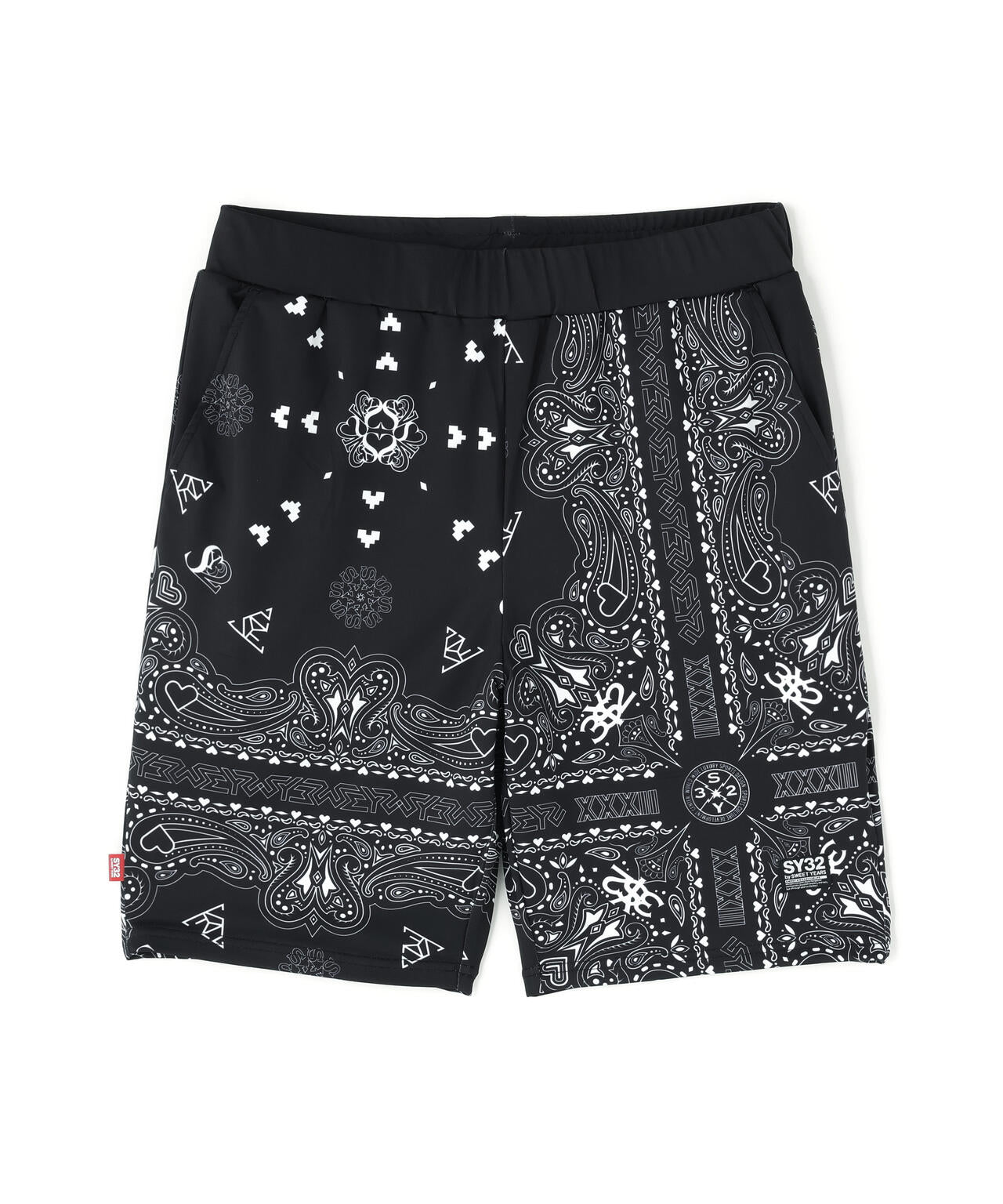 SY32 by SWEET YEARS/RASH GUARD GRAPHIC SHORT PT