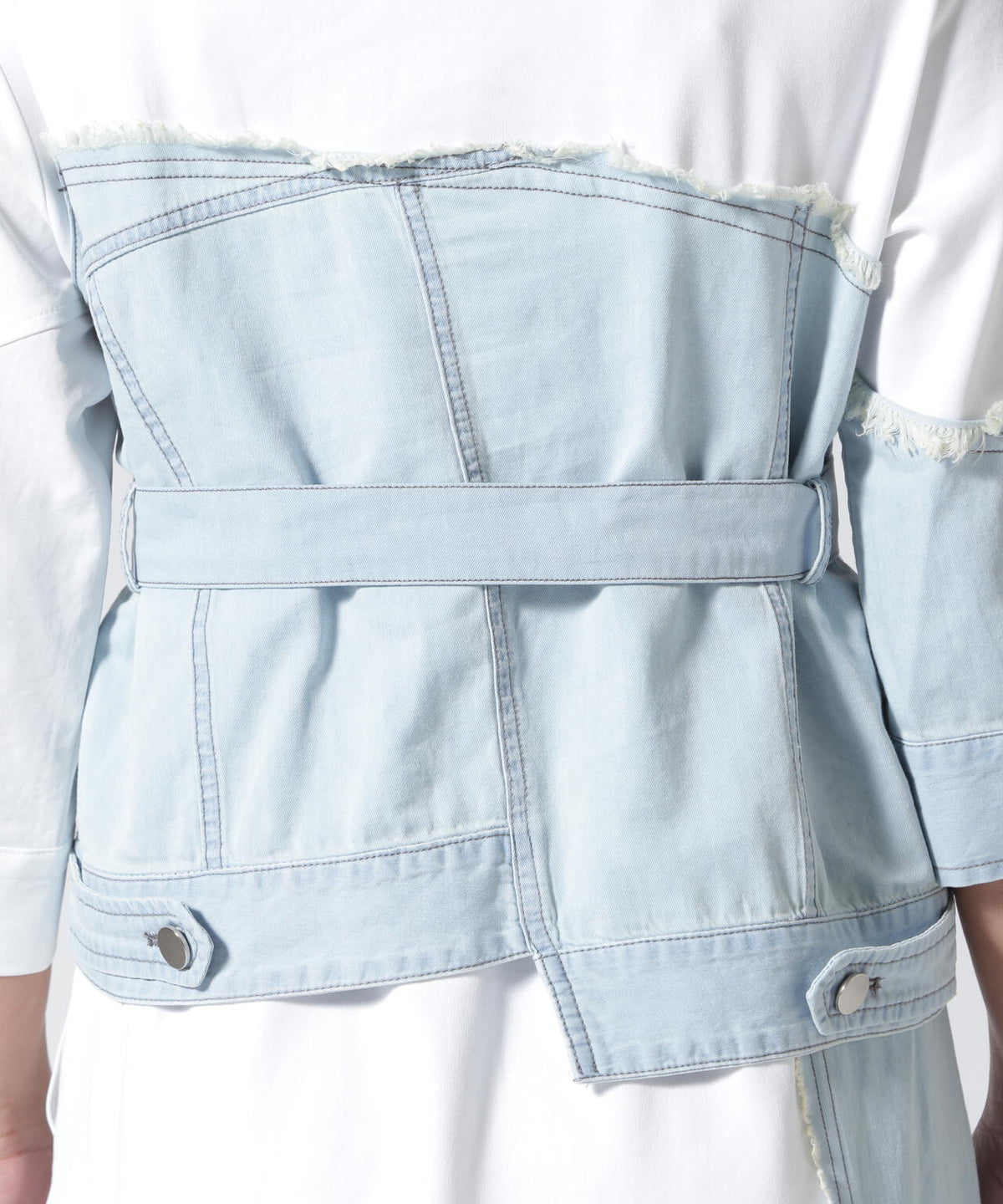 AULA AILA/アウラアイラ/DENIM COMBINATION ONE PIECE
