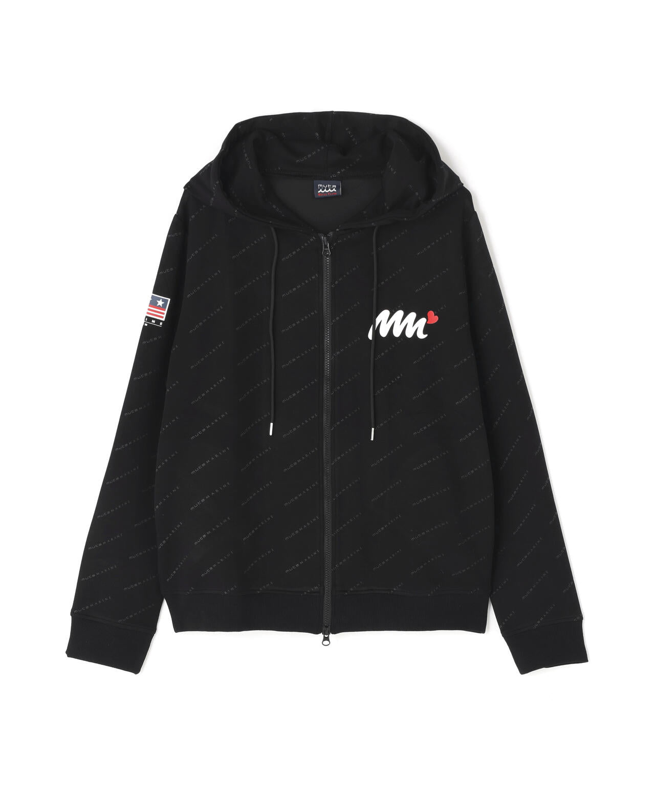 muta MARINE/ムータマリン/別注 総柄フーディ