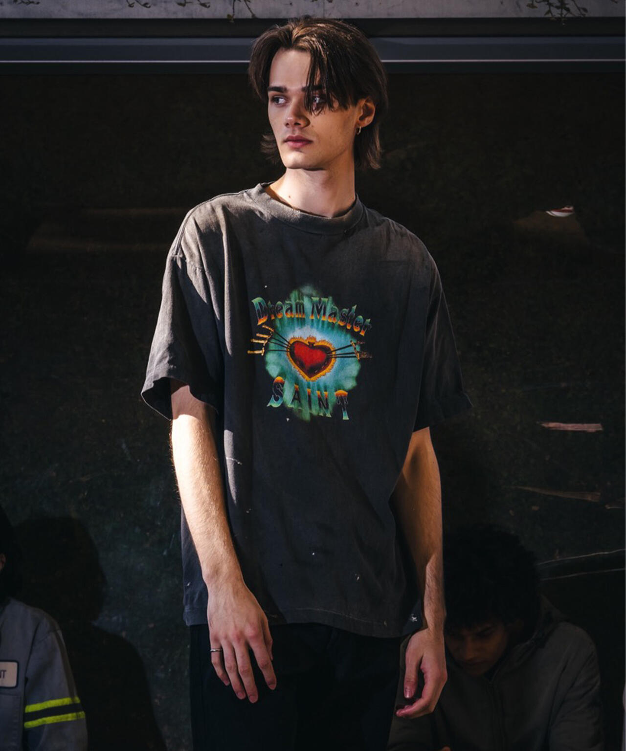 SAINT MICHAEL/セントマイケル/SS T-SHIRT/HEART/BLACK