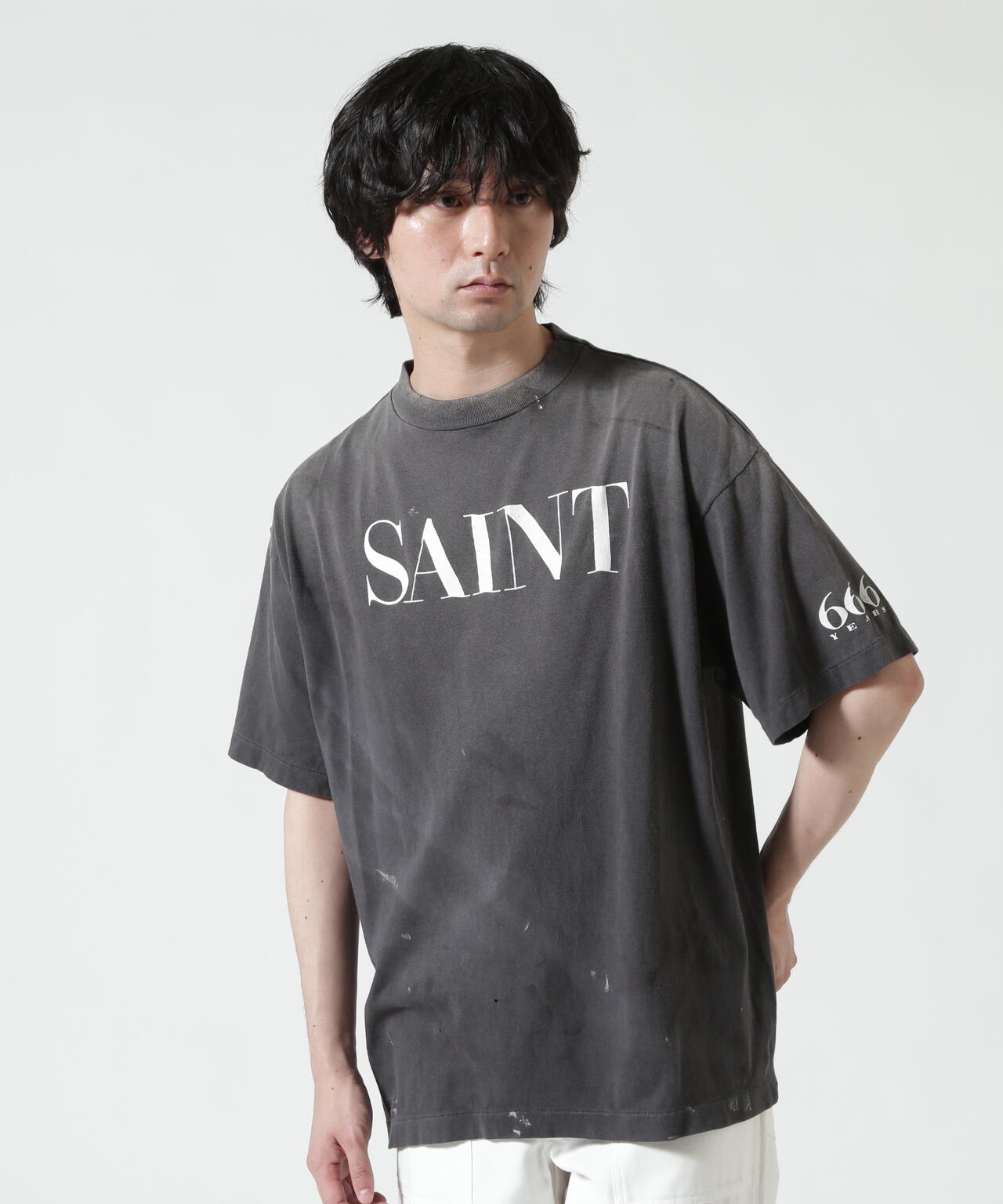 SAINT MICHAEL/セントマイケル/SS T-SHIRT/SAINT 666/BLACK