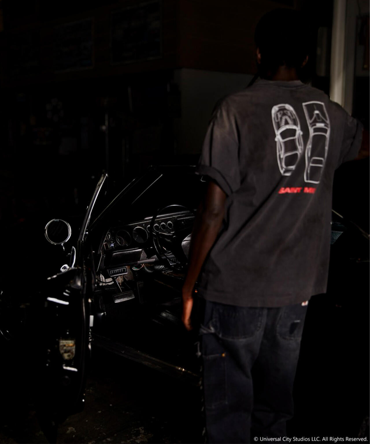 SAINT MICHAEL/セントマイケル/SS T-SHIRT/FAST FURIOUS/BLK