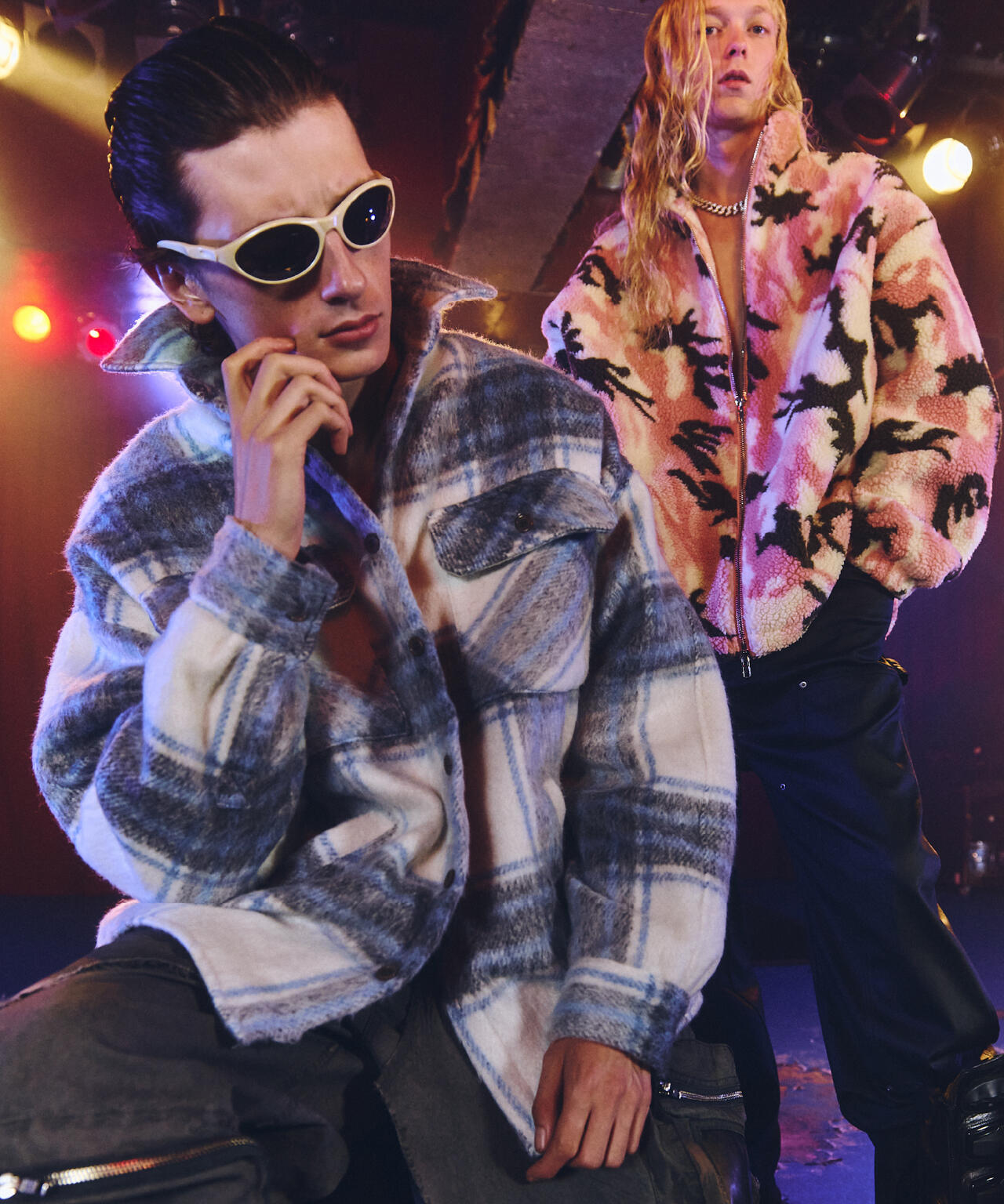 FR(13)NDS/フレンズ/Shaggy Check BLOUSON