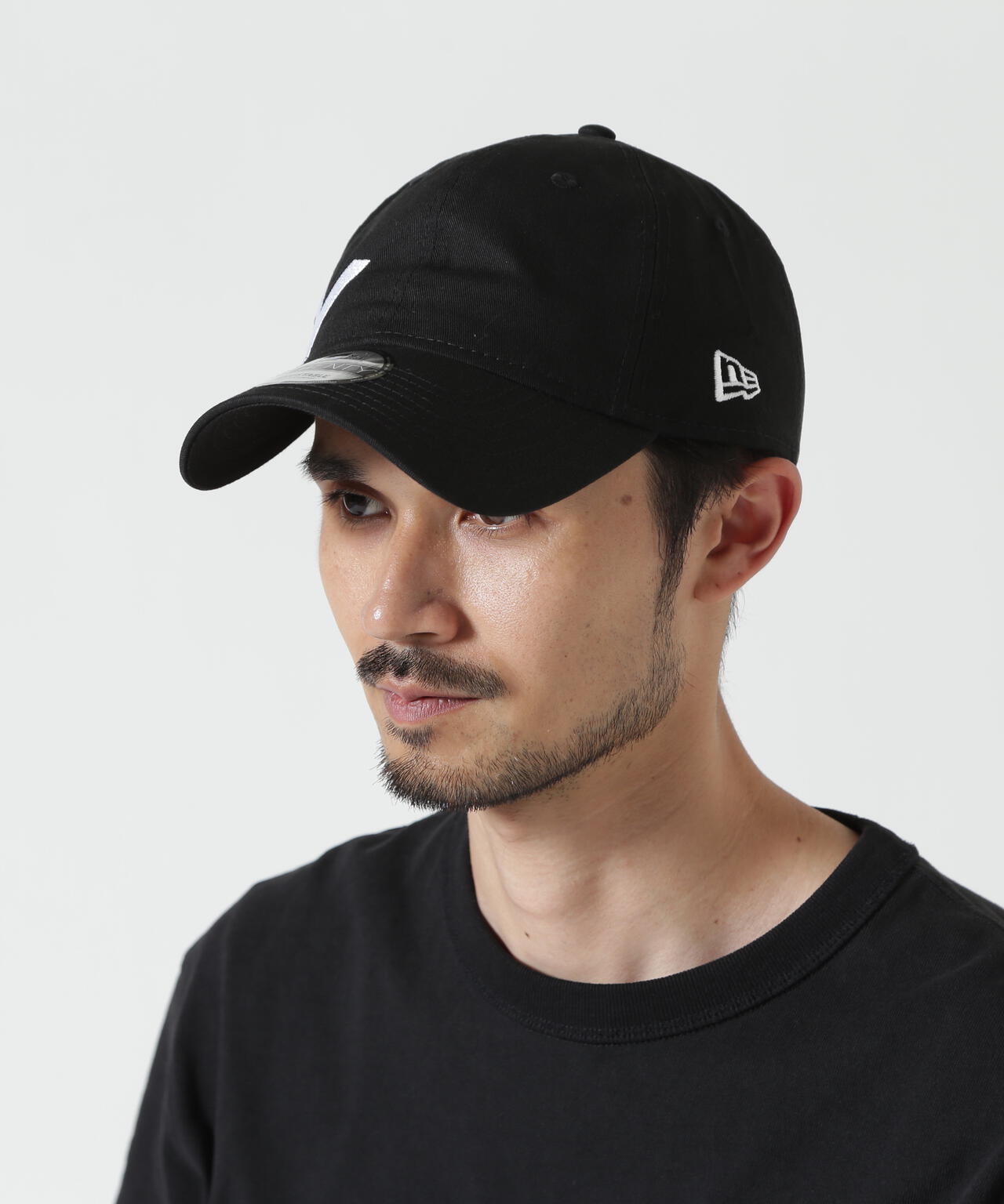 Ground Y×NEW ERA/ ADV LIGHT GY SIDE LOGO BLK WHT