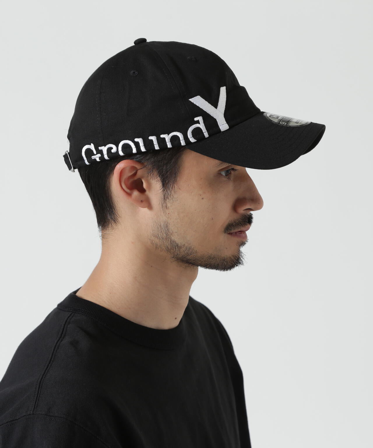 Ground Y×NEW ERA/ ADV LIGHT GY SIDE LOGO BLK WHT